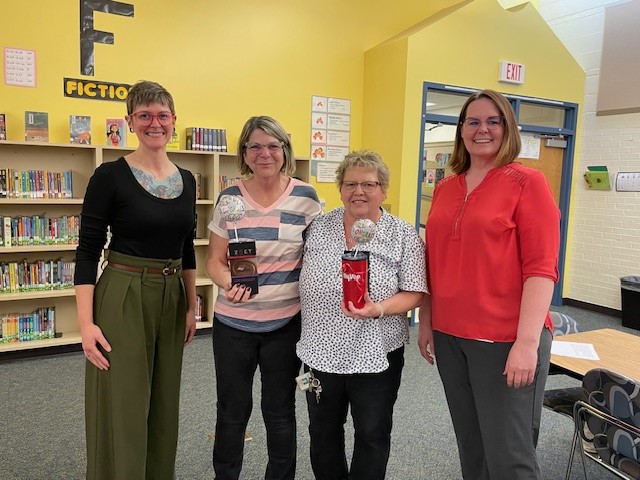 Carol Neale and Deb Grimm from Laura B. Anderson Elementary will use $1,820 for their proposal, “Early Childhood Peace Garden.”